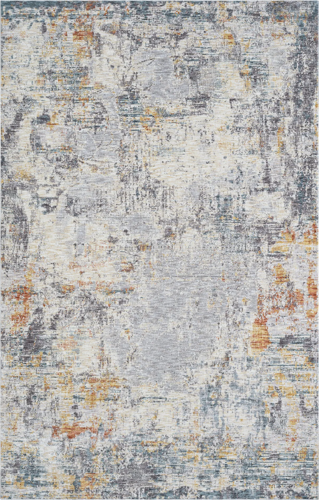 Montport Gray/Brown 5' x 8' Rug - Image 1