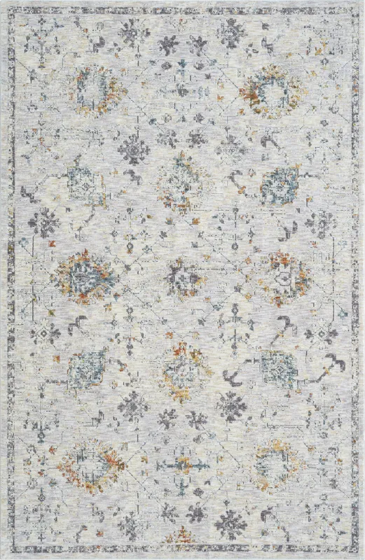 Petebora Gray/Multicolor 7'9 x 9'9 Rug