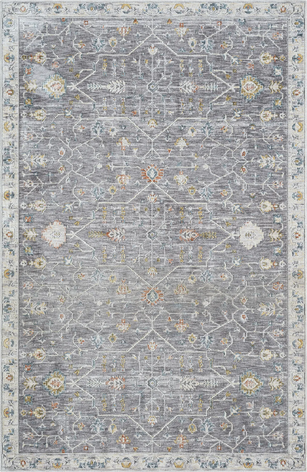 Tresor Gray/Ivory 5' x 8' Rug - Thumbnail - Image 1