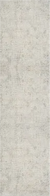 Baxmark Gray/Ivory 2'6 x 8' Runner Rug