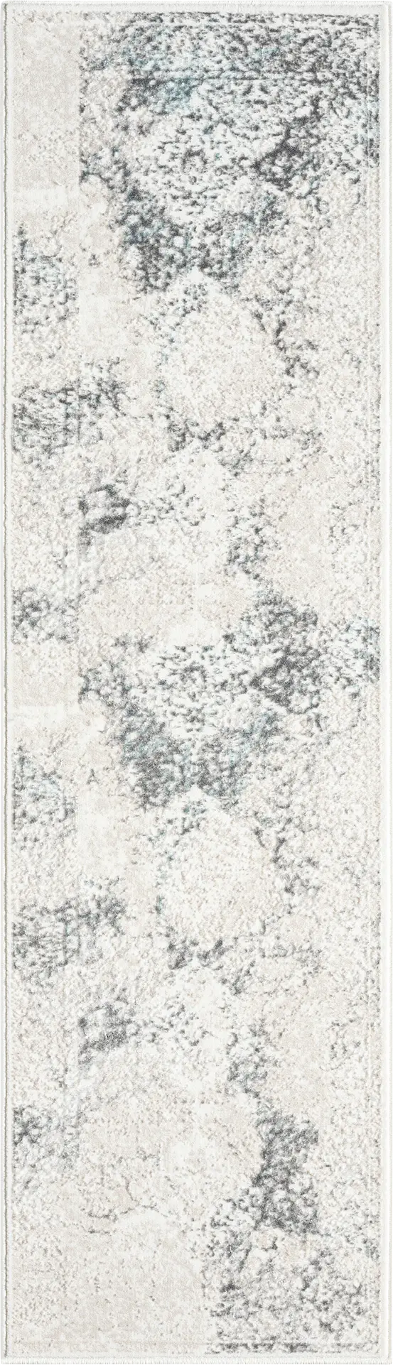Digsoll Ivory/Gray 2' x 7' Runner Rug