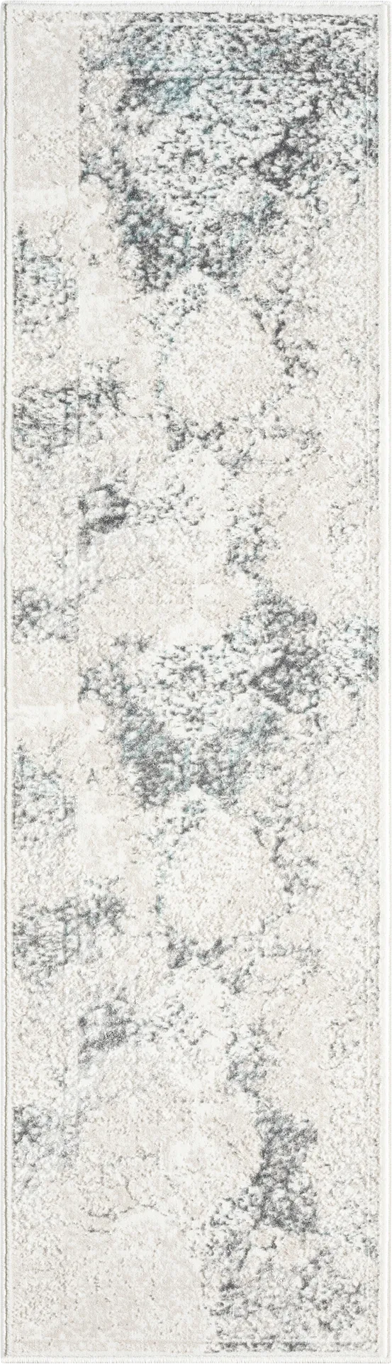 Digsoll Ivory/Gray 2' x 7' Runner Rug - Image 1