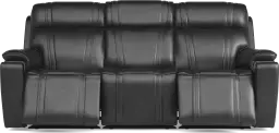 triple power reclining sofa with audio