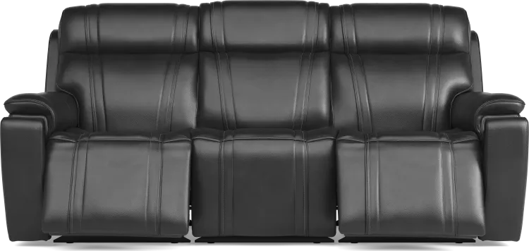 triple power reclining sofa with audio
