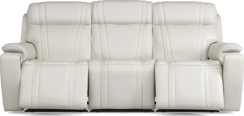 Sound Tech by Shaq Ice Leather Triple Power Reclining Sofa with Audio