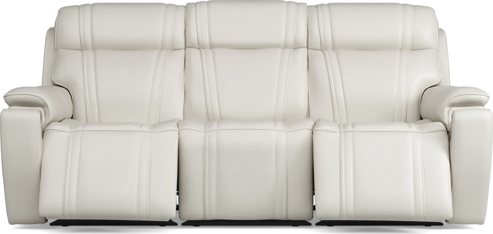 Sound Tech by Shaq Ice Leather Triple Power Reclining Sofa with Audio