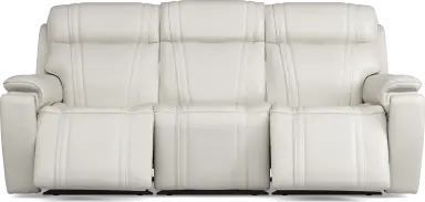 triple power reclining sofa with audio