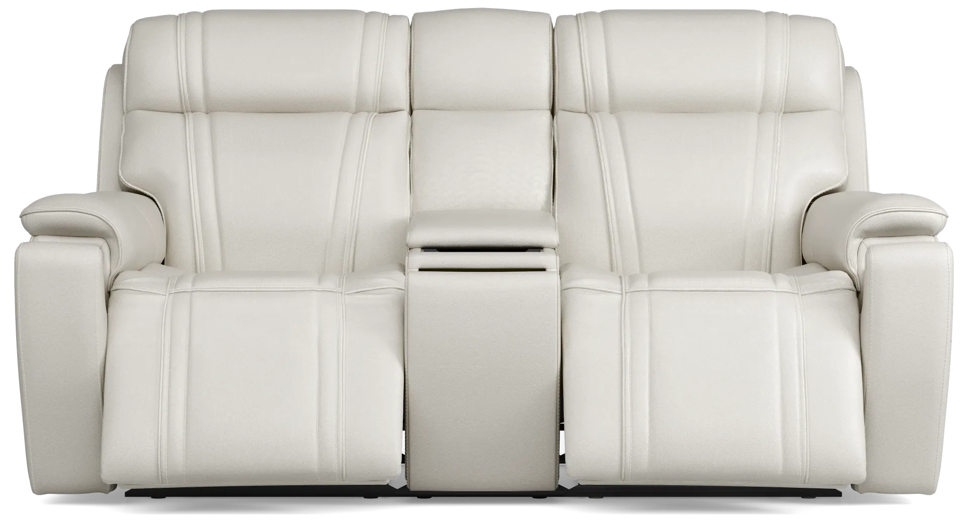 ice triple power console loveseat with audio