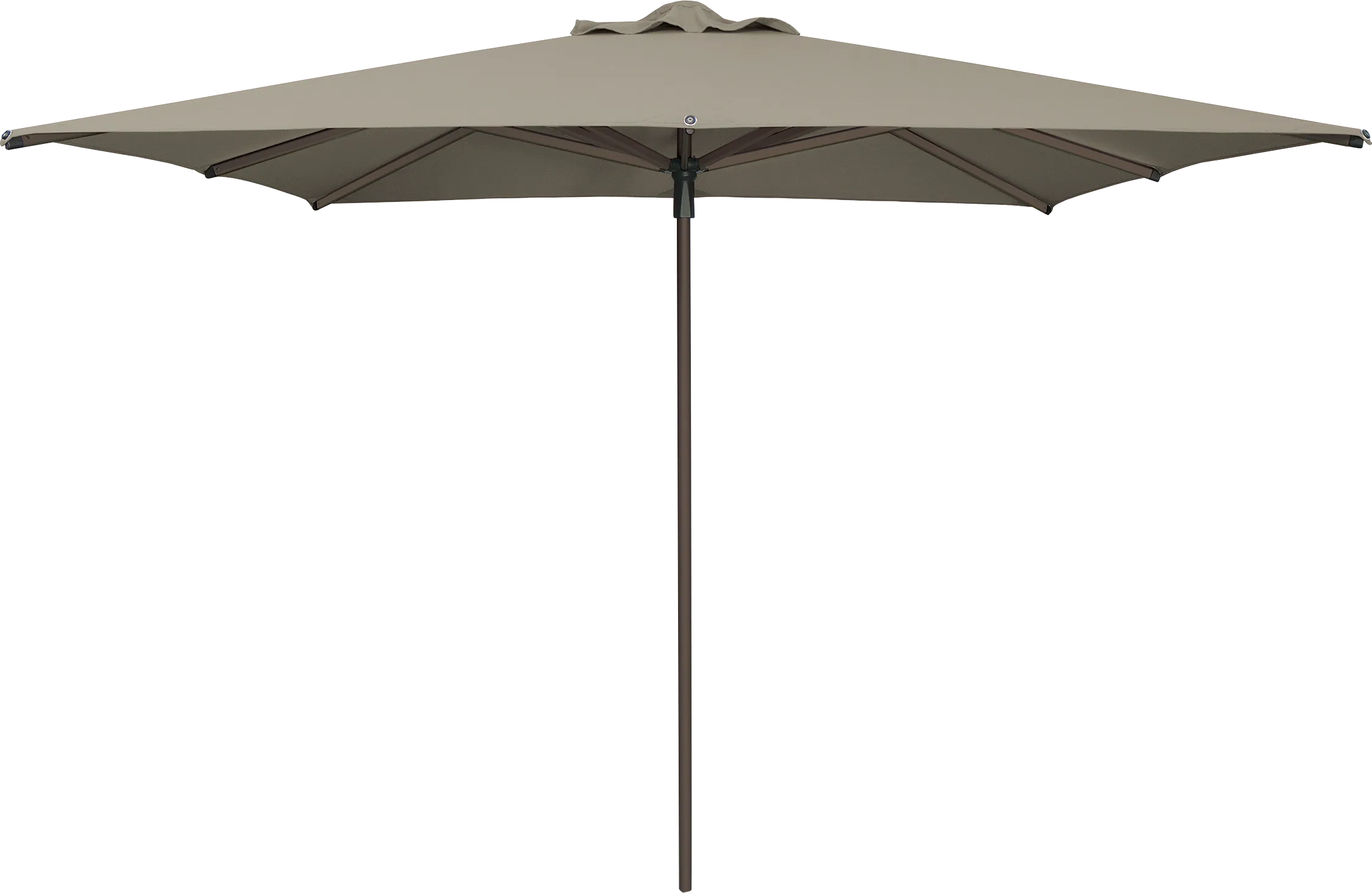Soleil Bronze 8' Square Ash Outdoor Umbrella - Thumbnail - Image 1