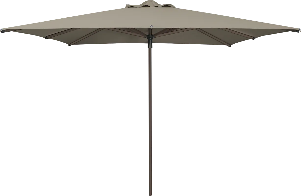 Soleil Bronze 8' Square Ash Outdoor Umbrella