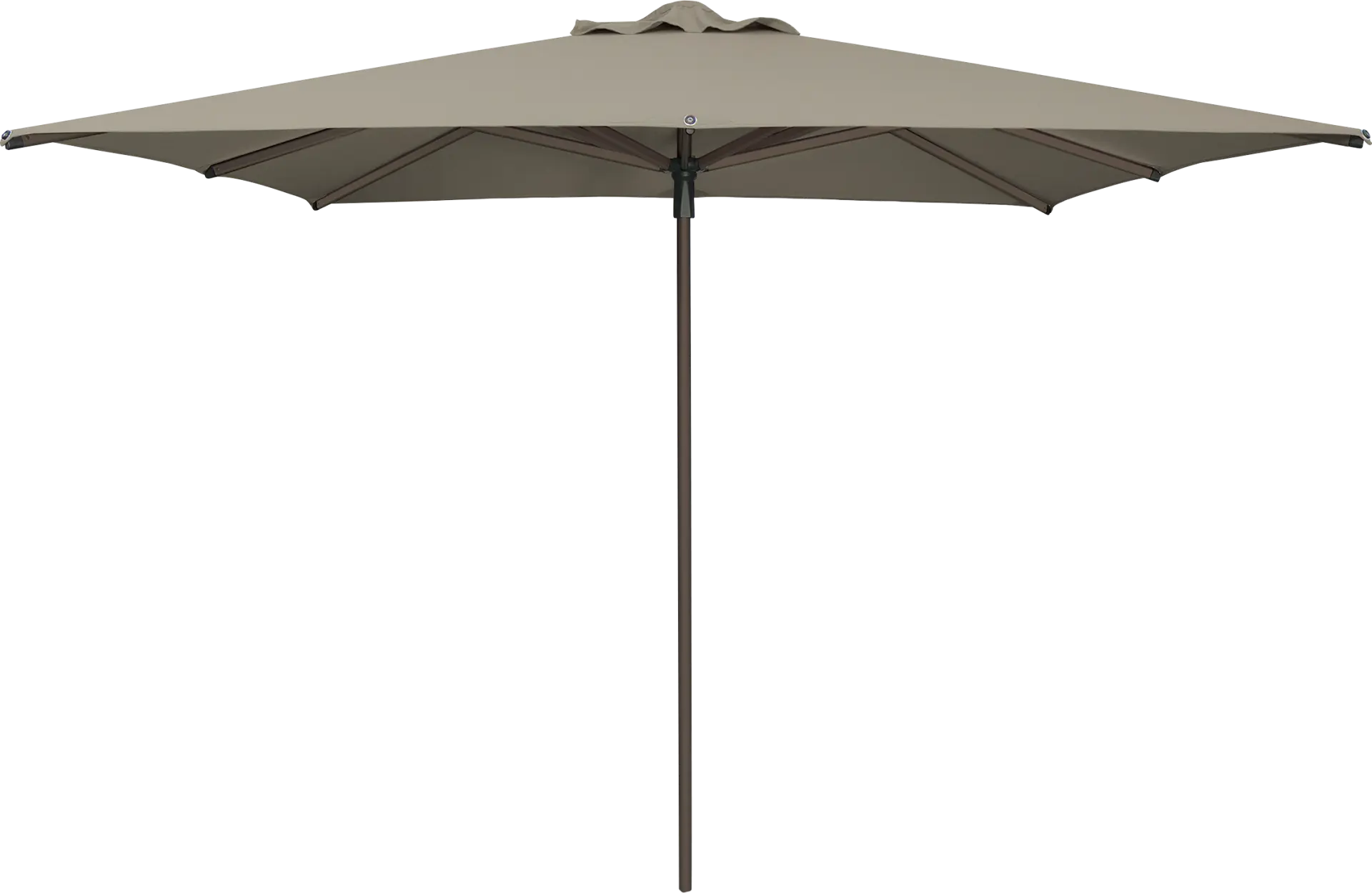Soleil Bronze 8' Square Ash Outdoor Umbrella