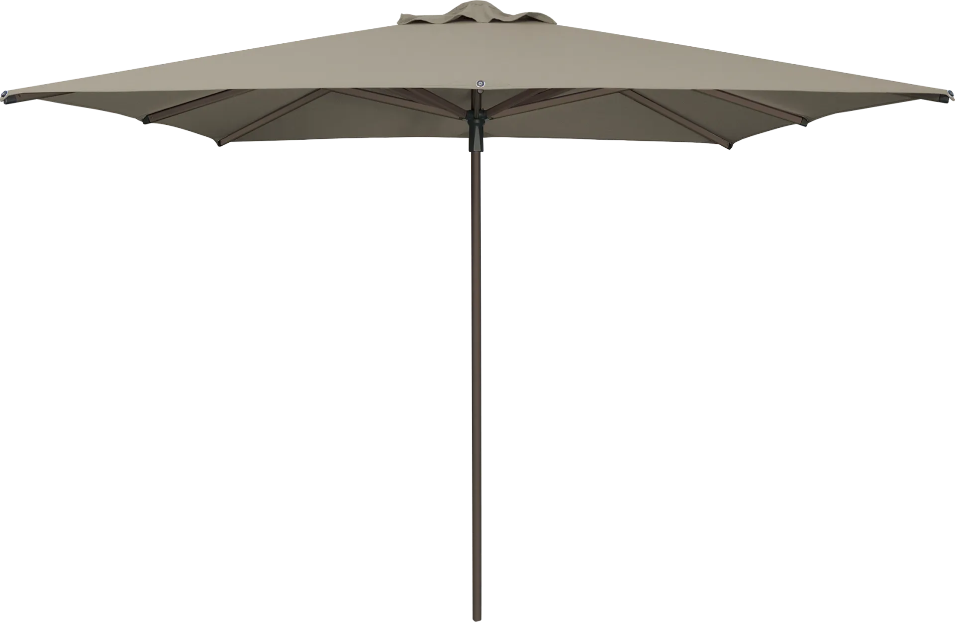 Soleil Bronze 8' Square Ash Outdoor Umbrella - Image 1