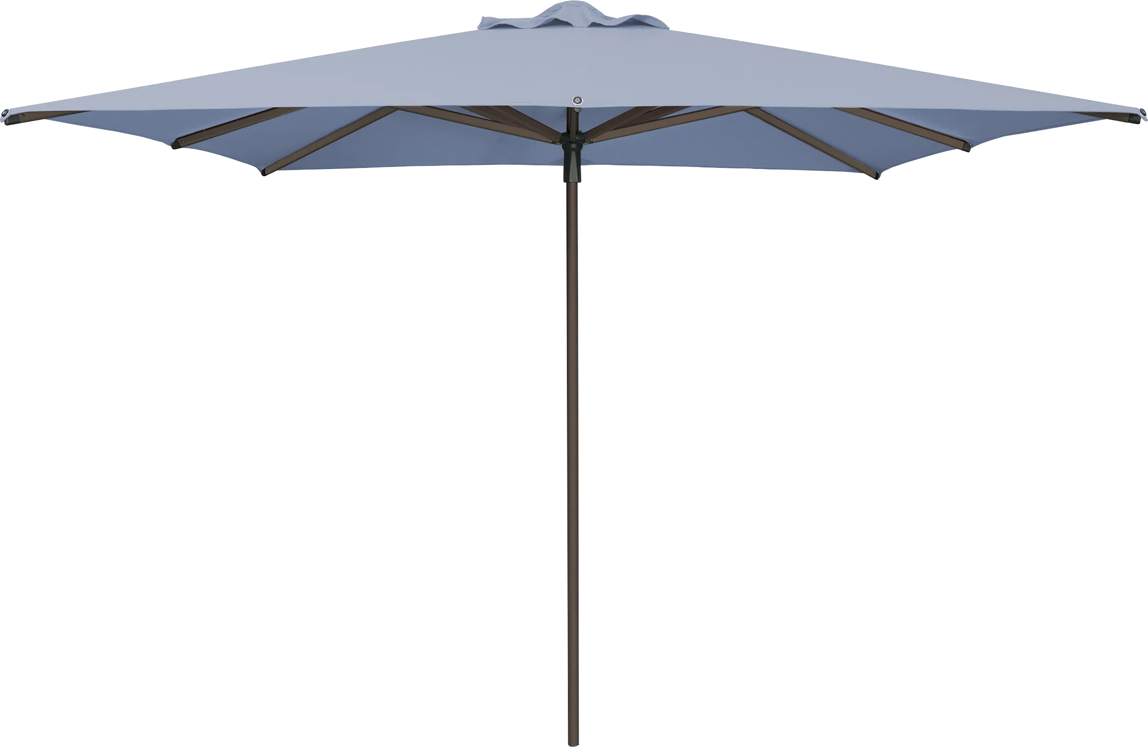 Soleil Bronze 8' Square Ocean Outdoor Umbrella - Thumbnail - Image 1