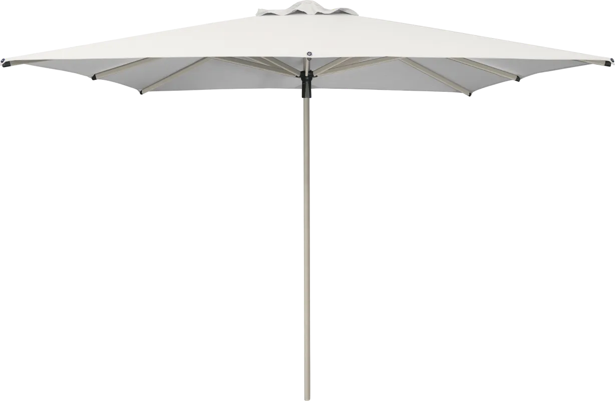 Soleil Driftwood 8' Square Natural Outdoor Umbrella