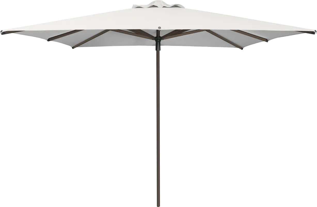 Soleil Bronze 8' Square Natural Outdoor Umbrella