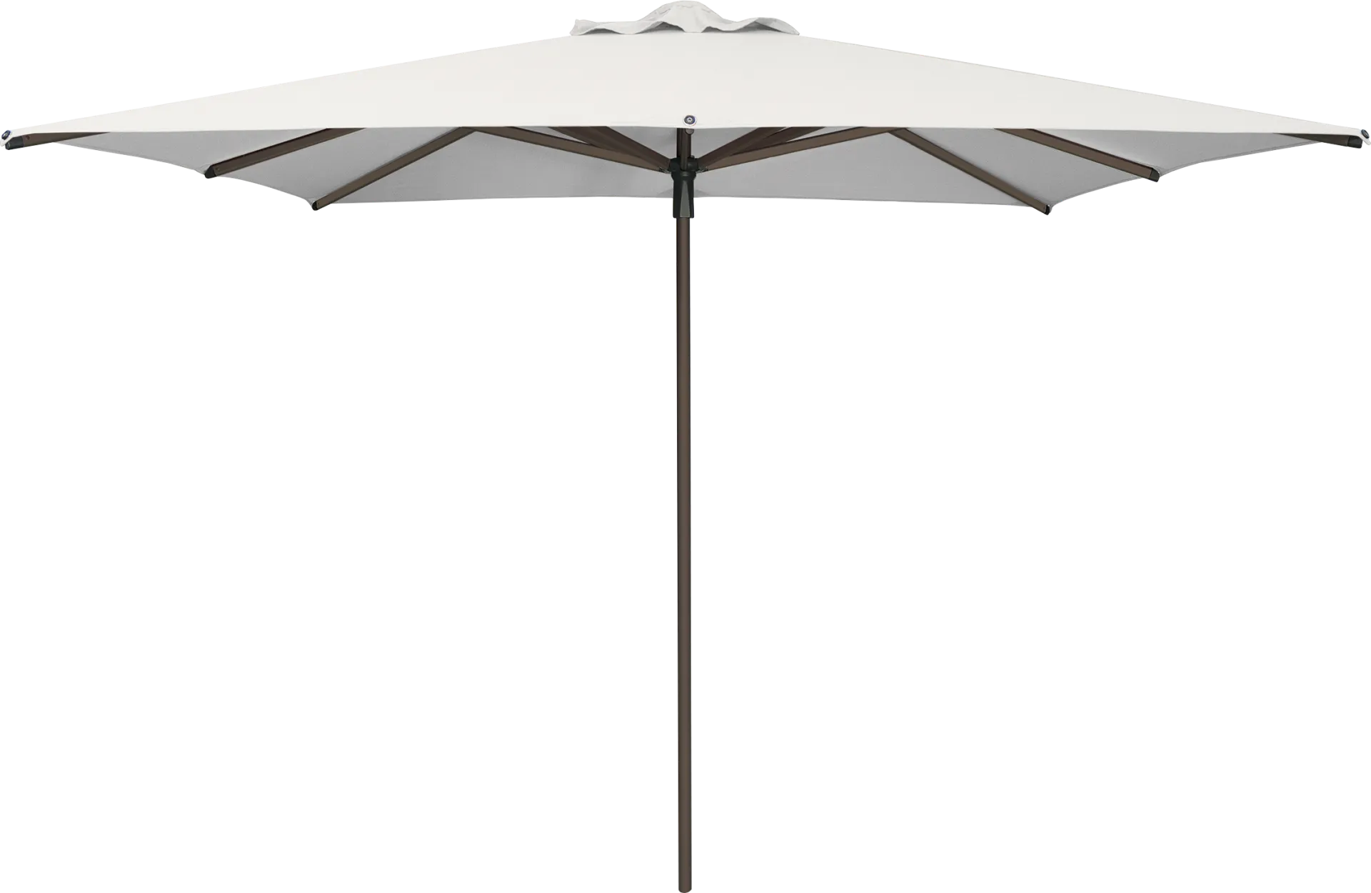 Soleil Bronze 8' Square Natural Outdoor Umbrella - Image 1
