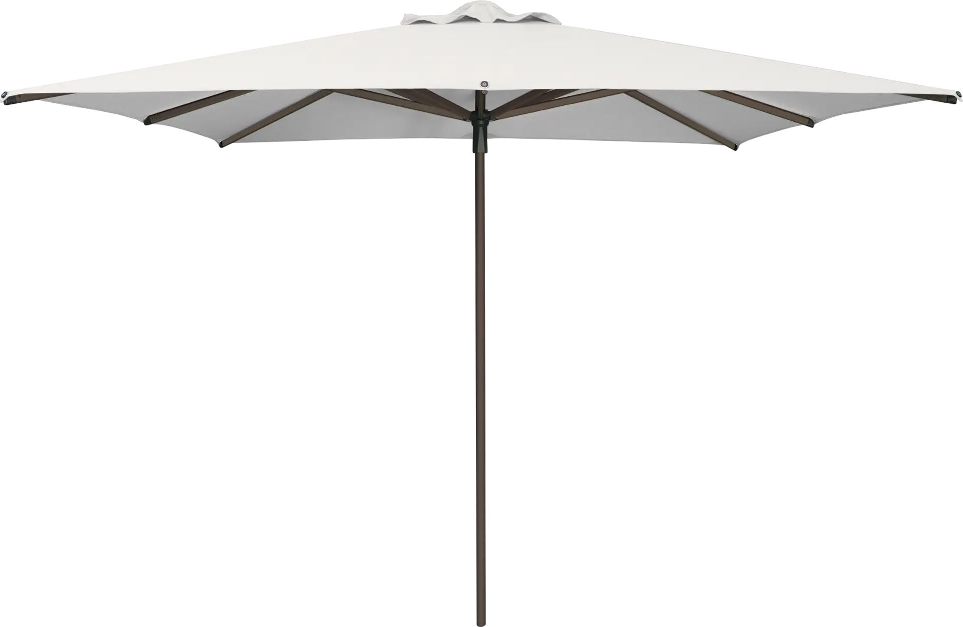 Soleil Bronze 8' Square Natural Outdoor Umbrella