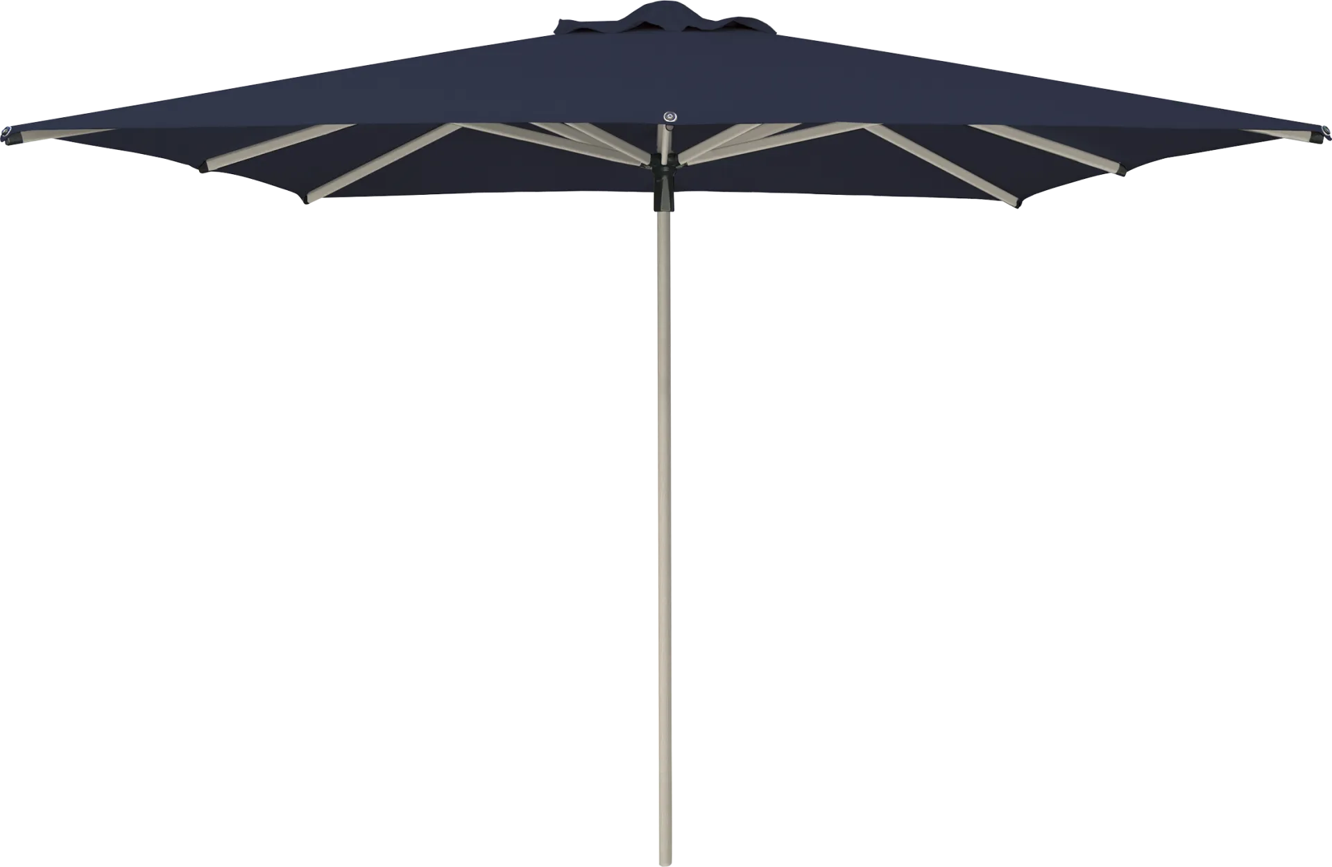 Soleil Driftwood 8' Square Indigo Outdoor Umbrella - Image 1