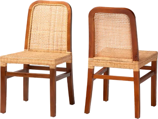 Basian Brown Side Chair, Set of 2