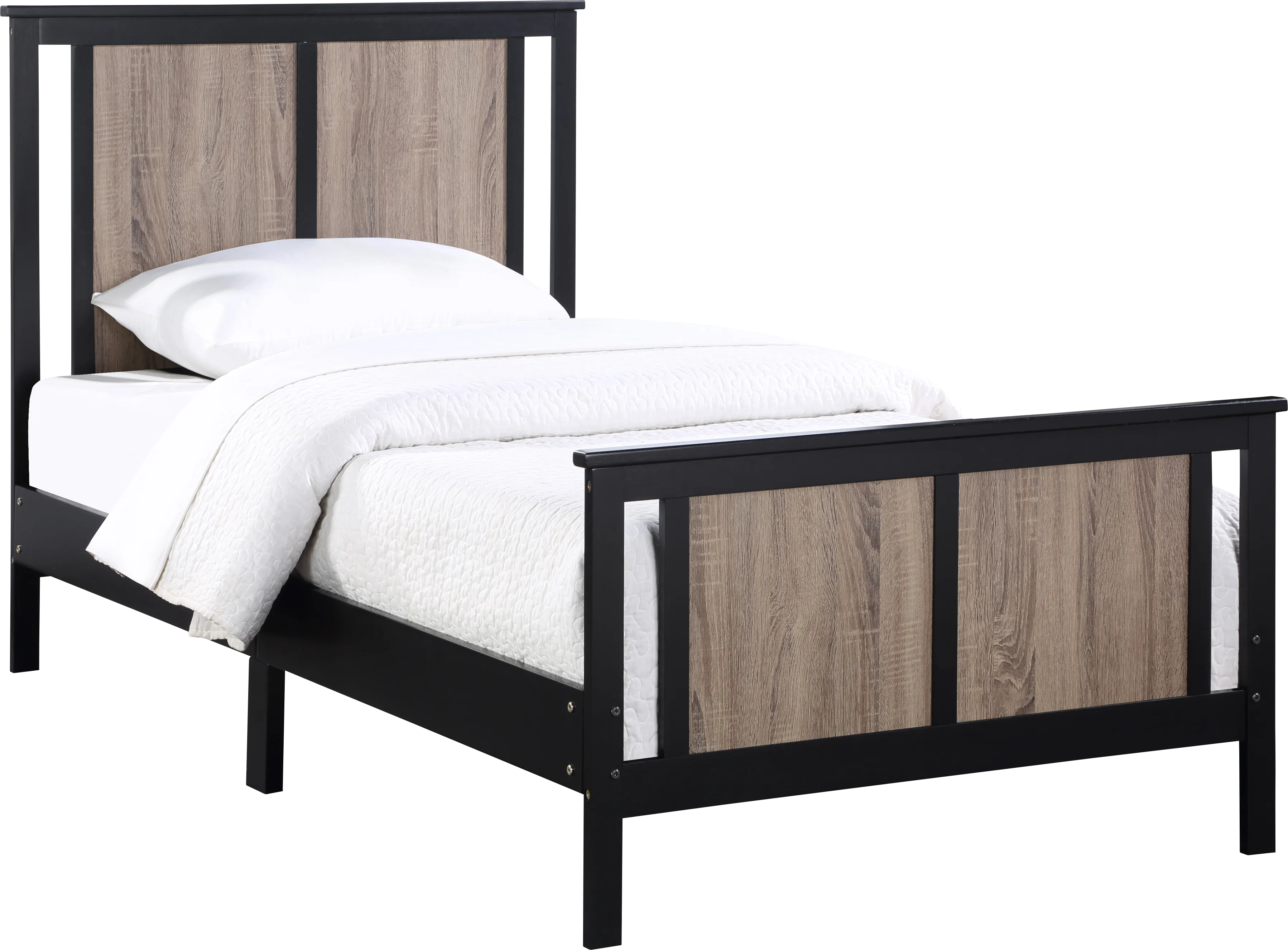 Kids Zolari Black Twin Bed - Thumbnail - Image 1