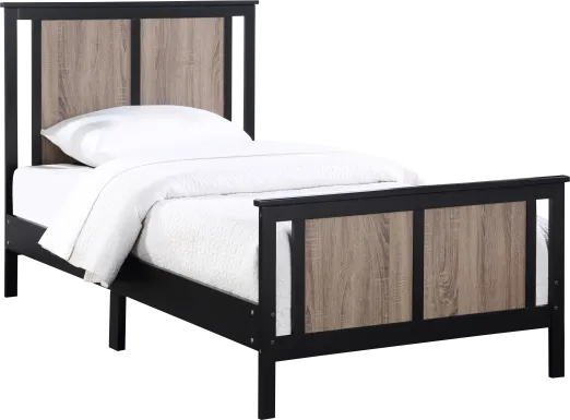Kids Zolari Black Twin Bed