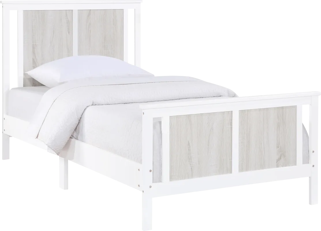 Kids Zolari White Twin Bed