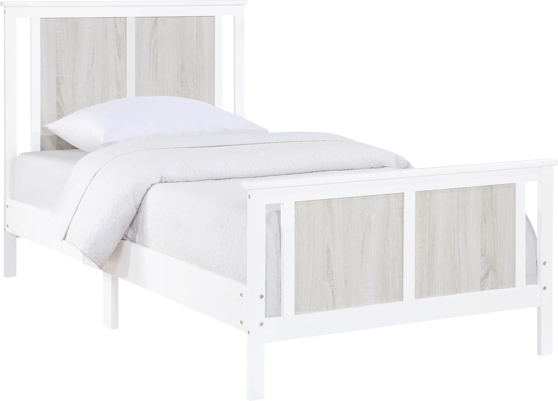 Kids Zolari White Twin Bed - Image 1