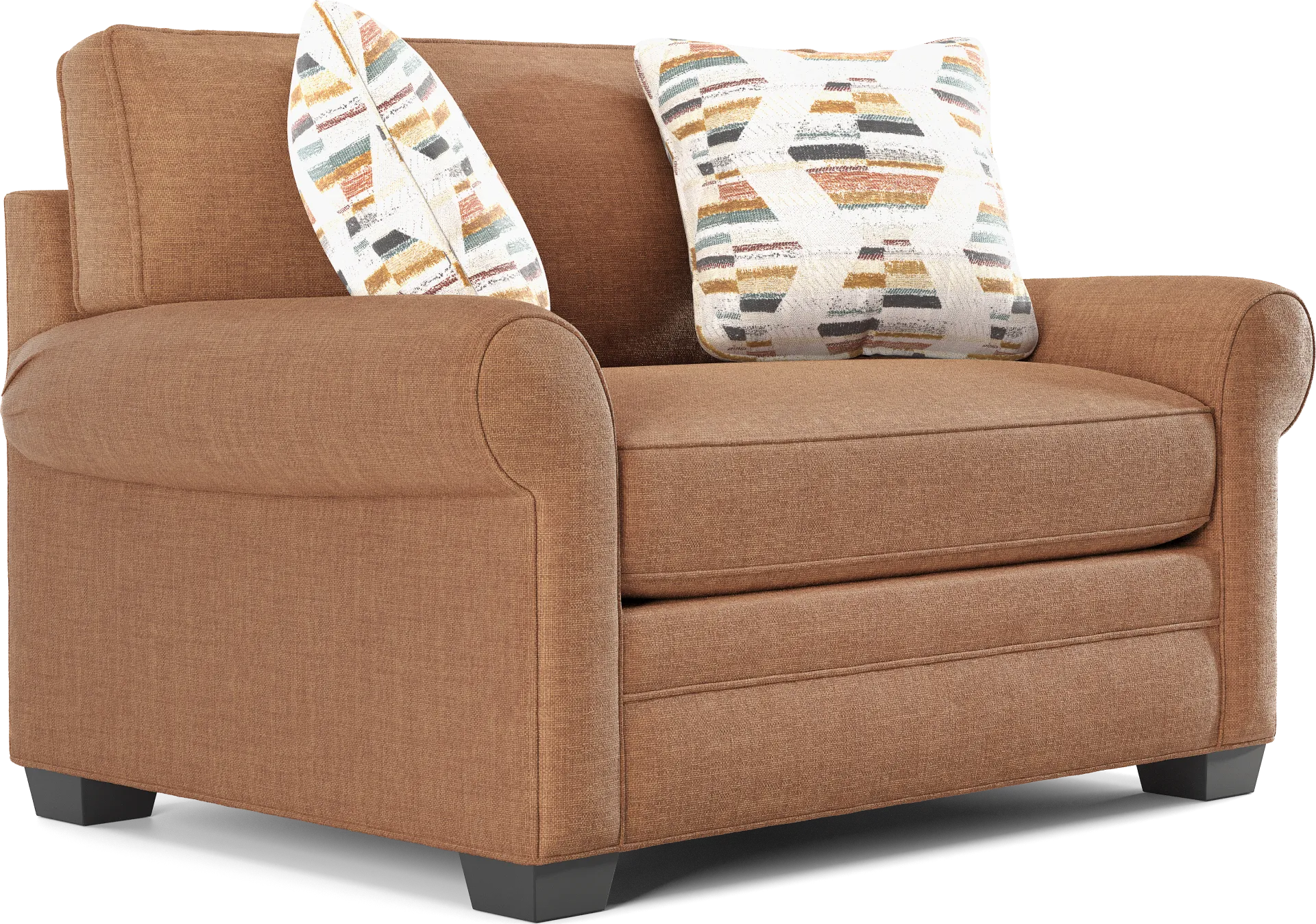 Bellingham Russet Textured Chenille Gel Foam Sleeper Chair - Image 1