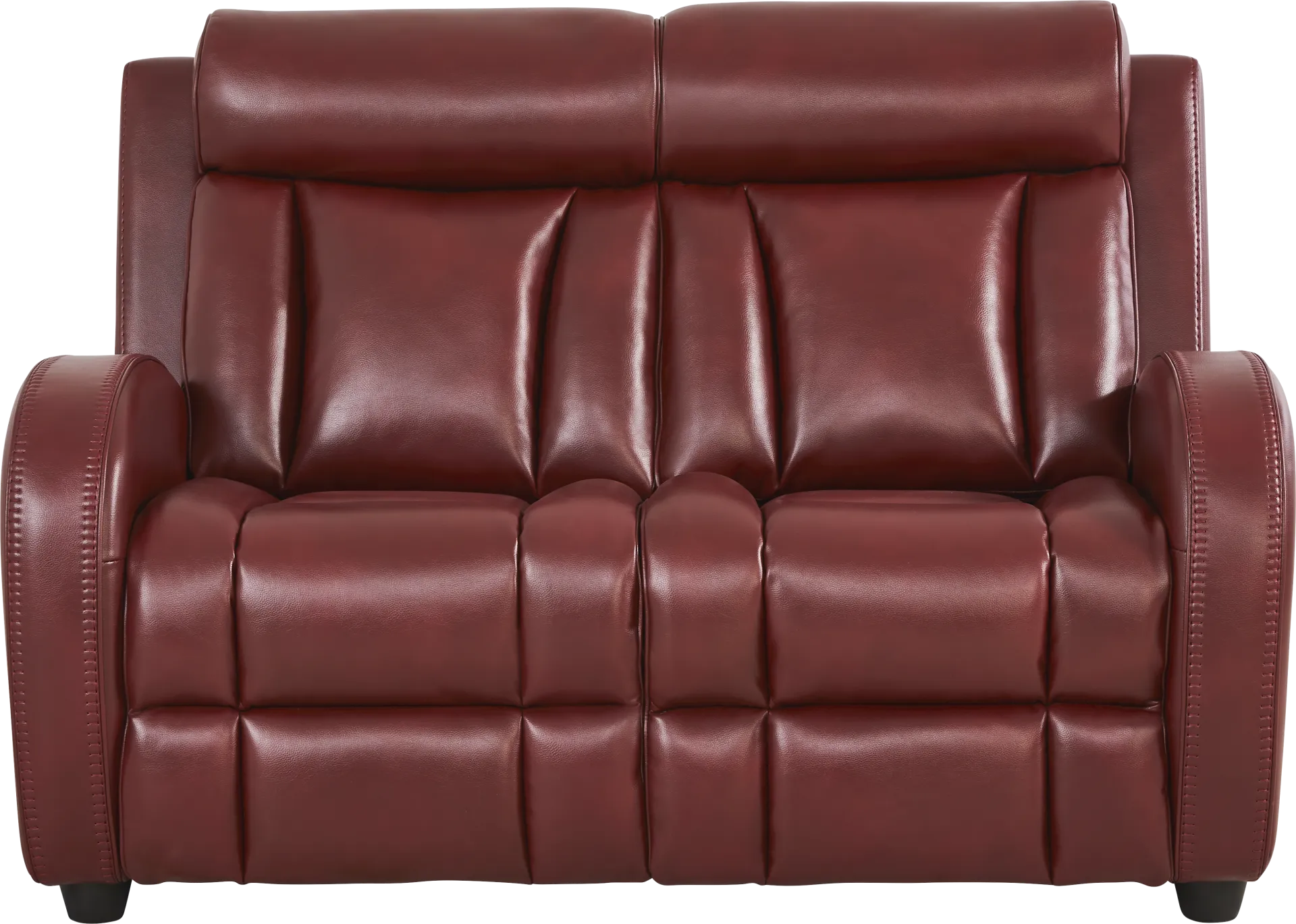 Copperfield Red Loveseat - Image 2