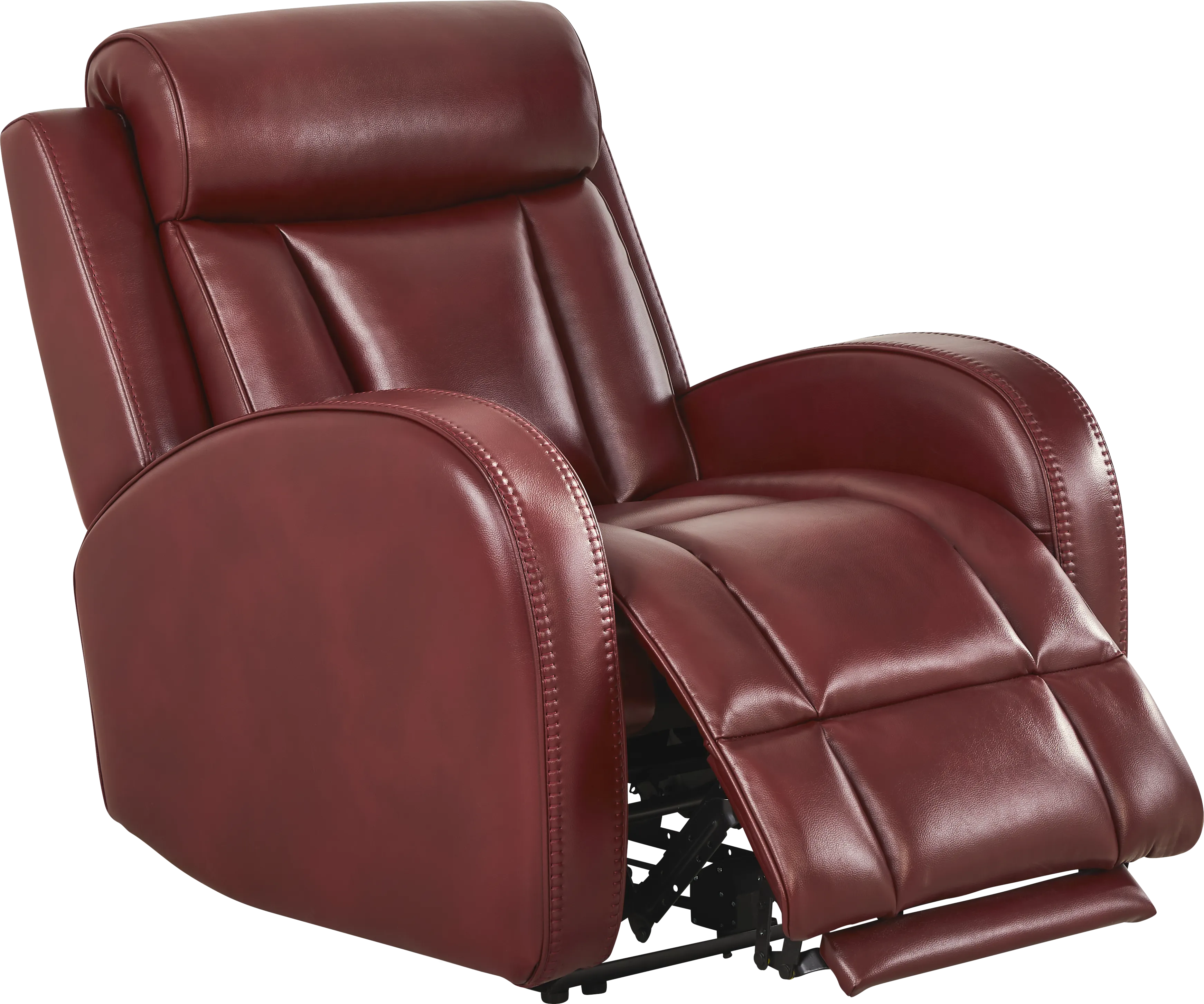 Copperfield Red Dual Power Recliner - Thumbnail - Image 1
