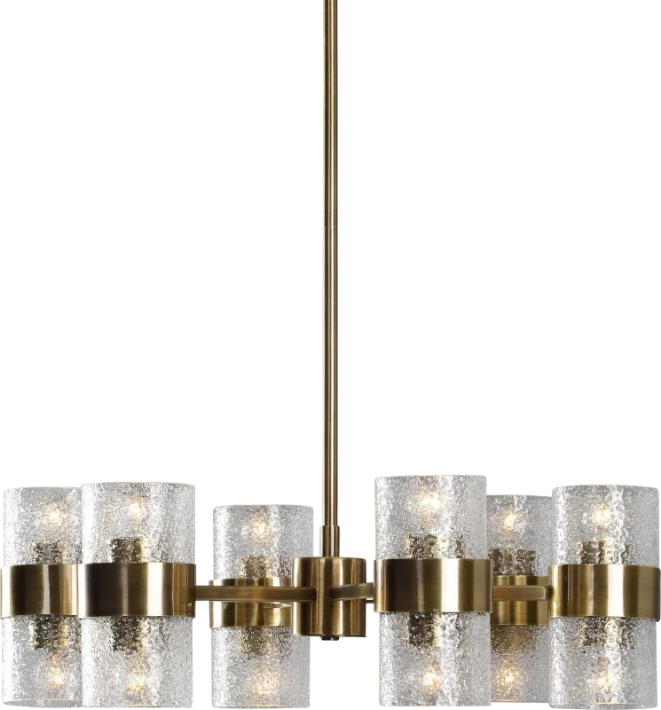 Pima Point Brass Chandelier