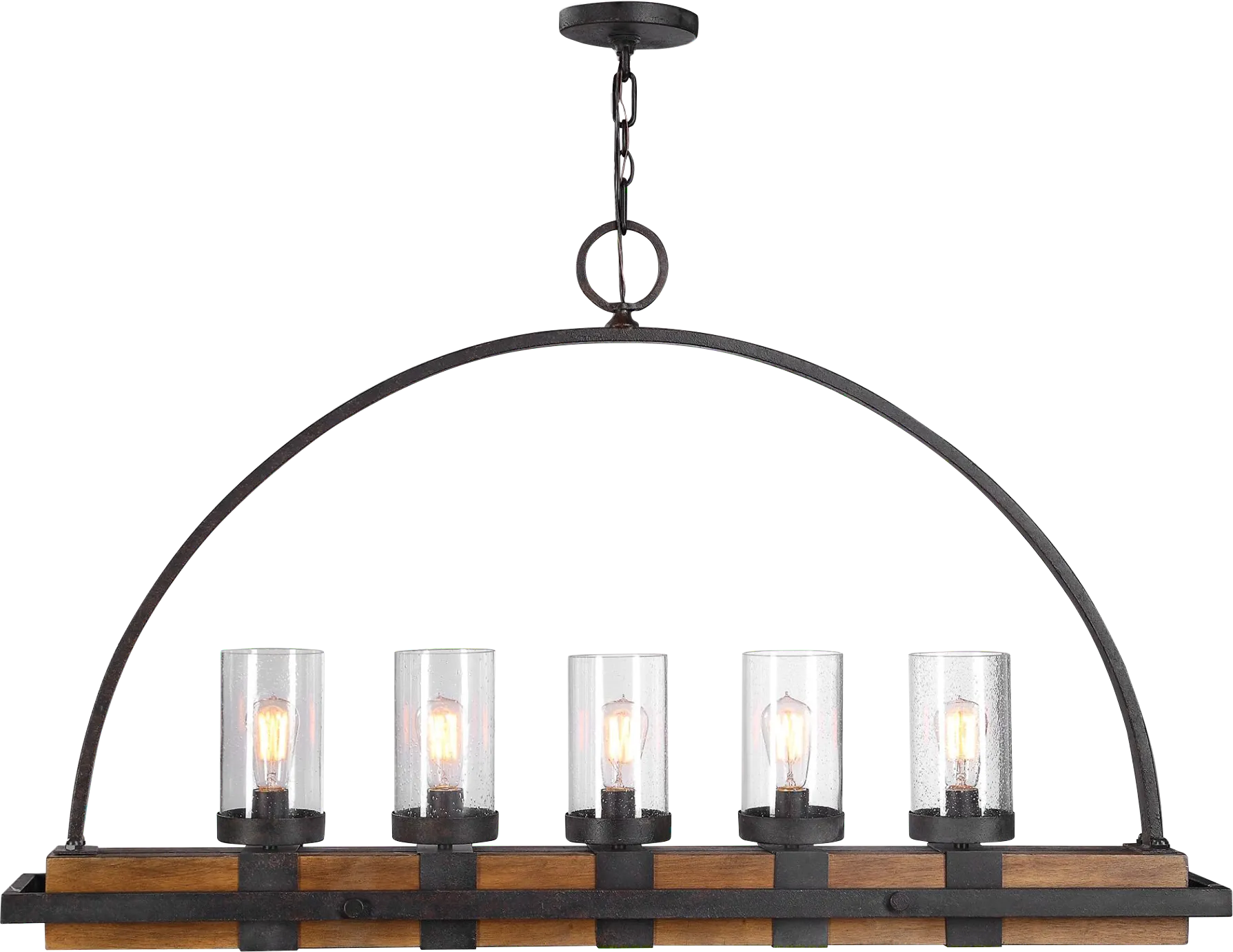 Piping Rock Bronze Chandelier - Image 1