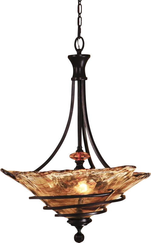 Piro Court Bronze Chandelier