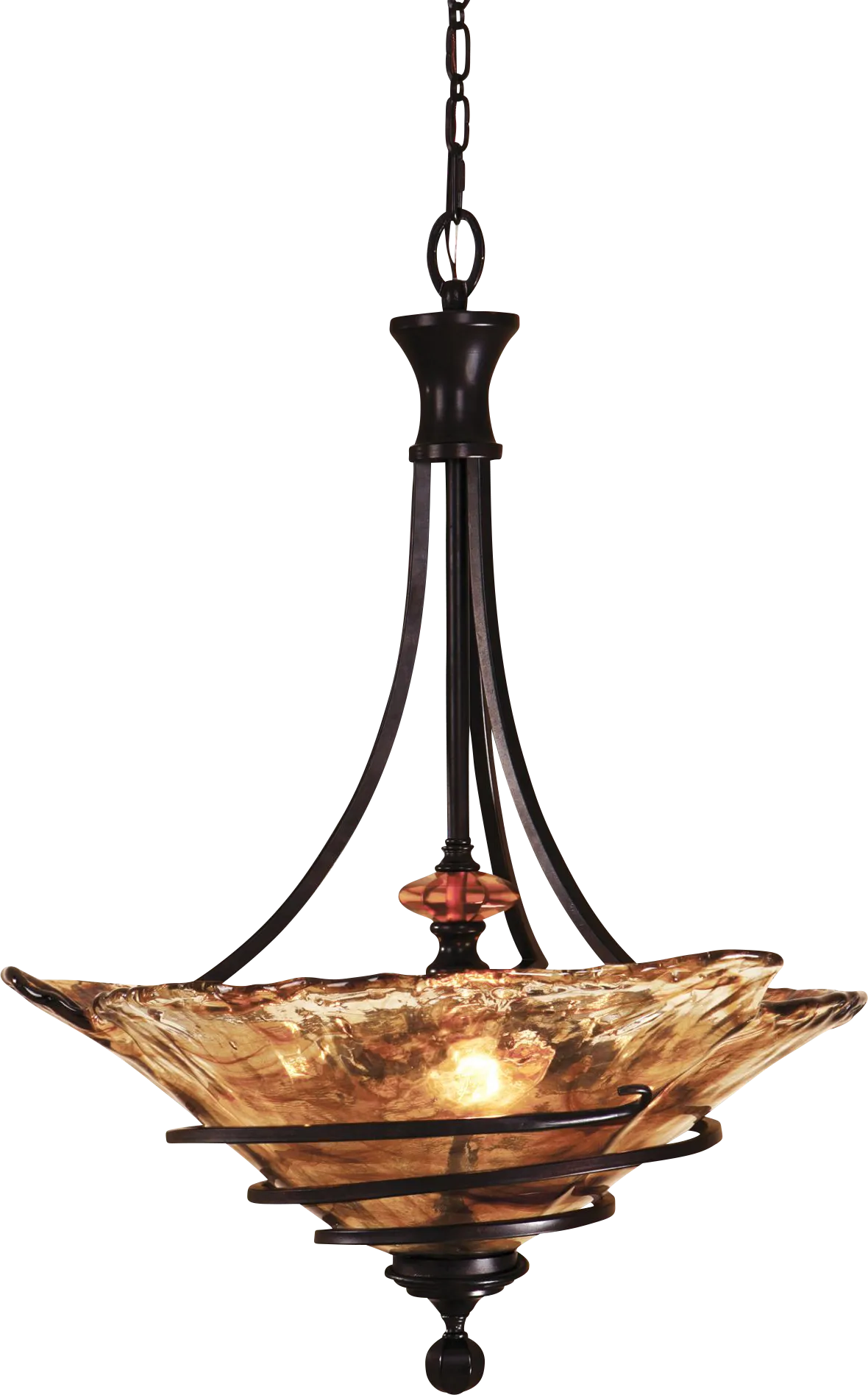 Piro Court Bronze Chandelier - Image 1