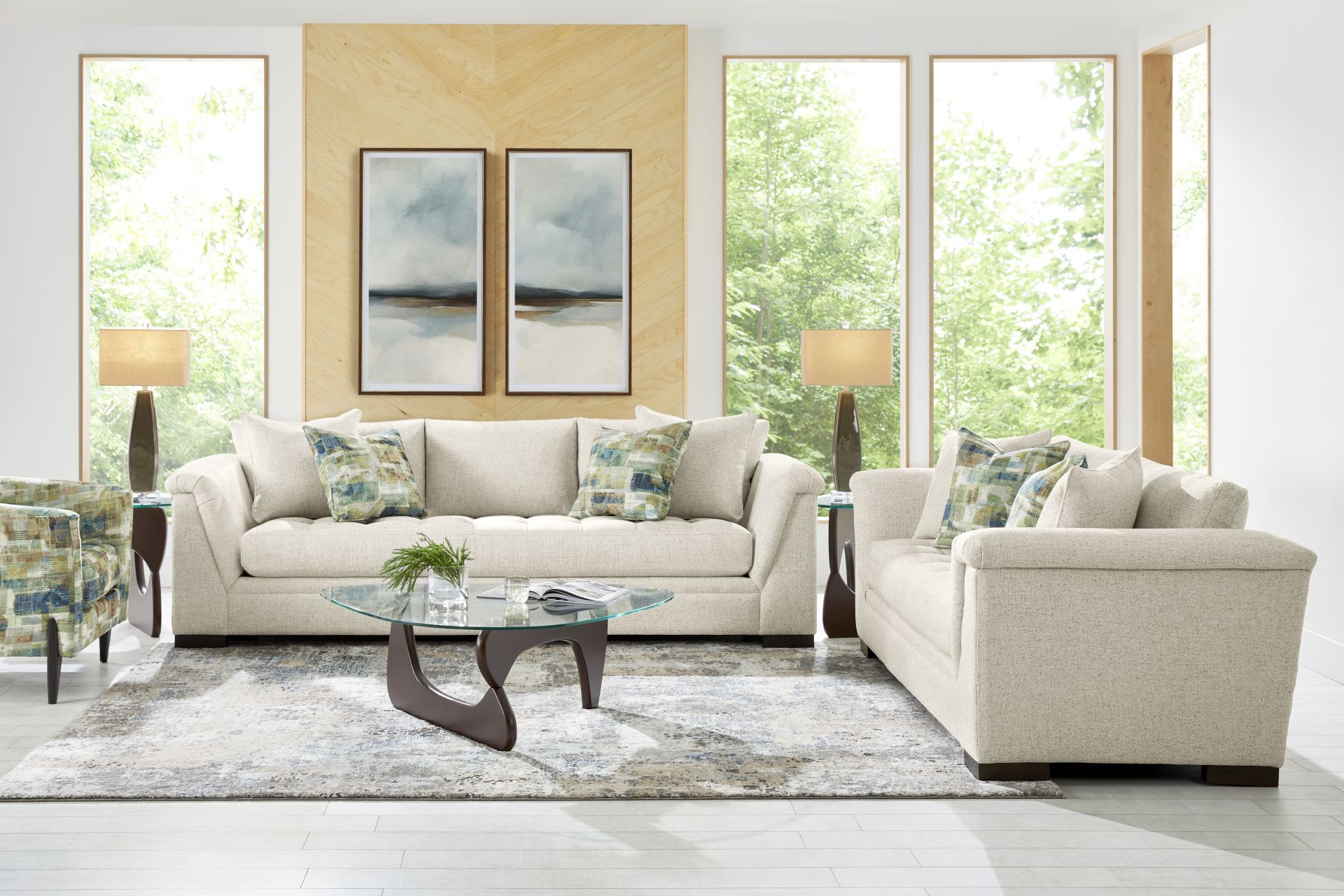 Harper Beige 2 Pc Living Room - Image 1