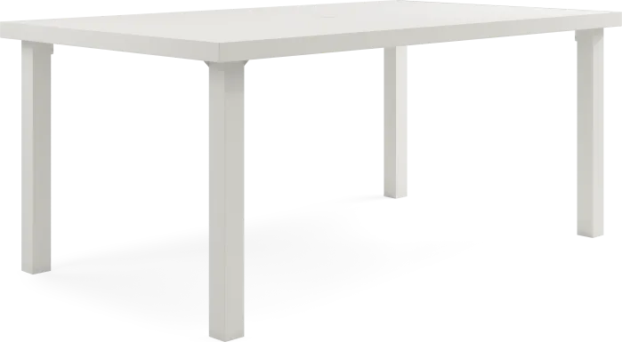 Park Walk White 70 in. Rectangle Outdoor Dining Table