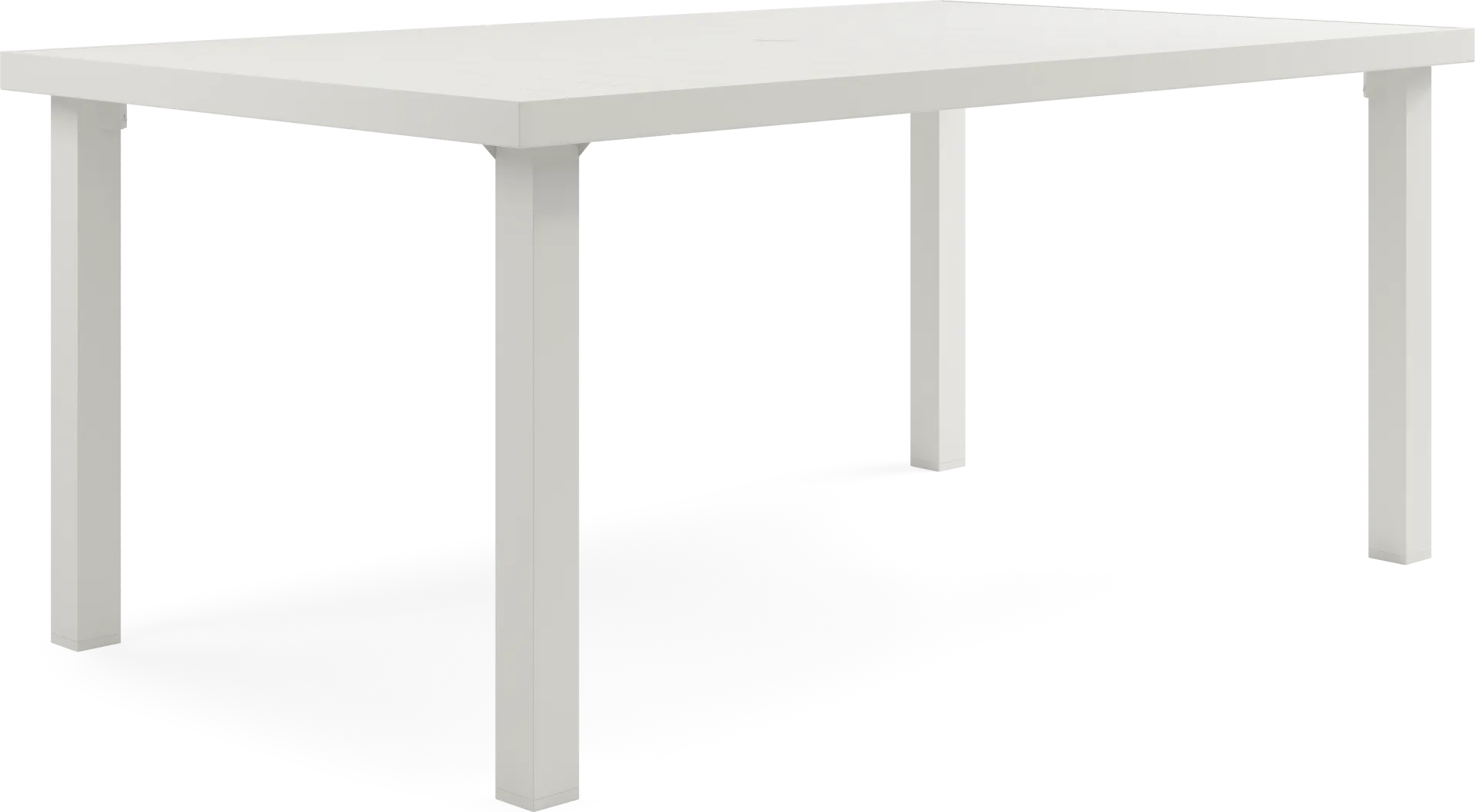 Park Walk White 70 in. Rectangle Outdoor Dining Table - Image 2