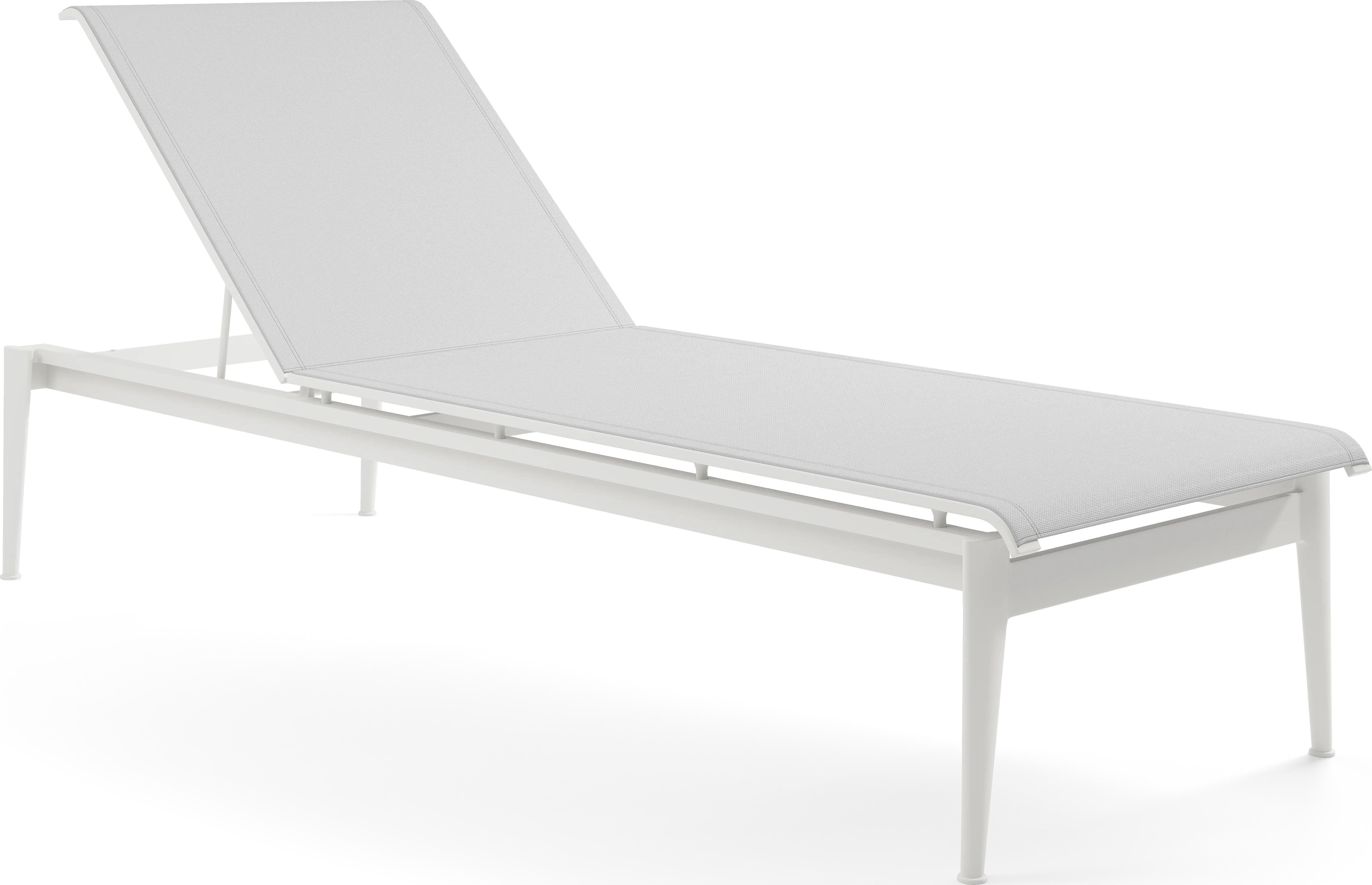 Park Walk White Outdoor Chaise - Thumbnail - Image 1