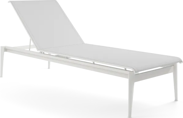 Park Walk White Outdoor Chaise