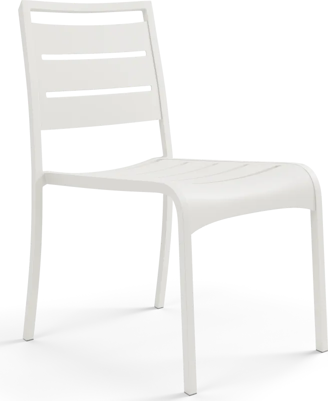 Park Walk White Outdoor Side Chair