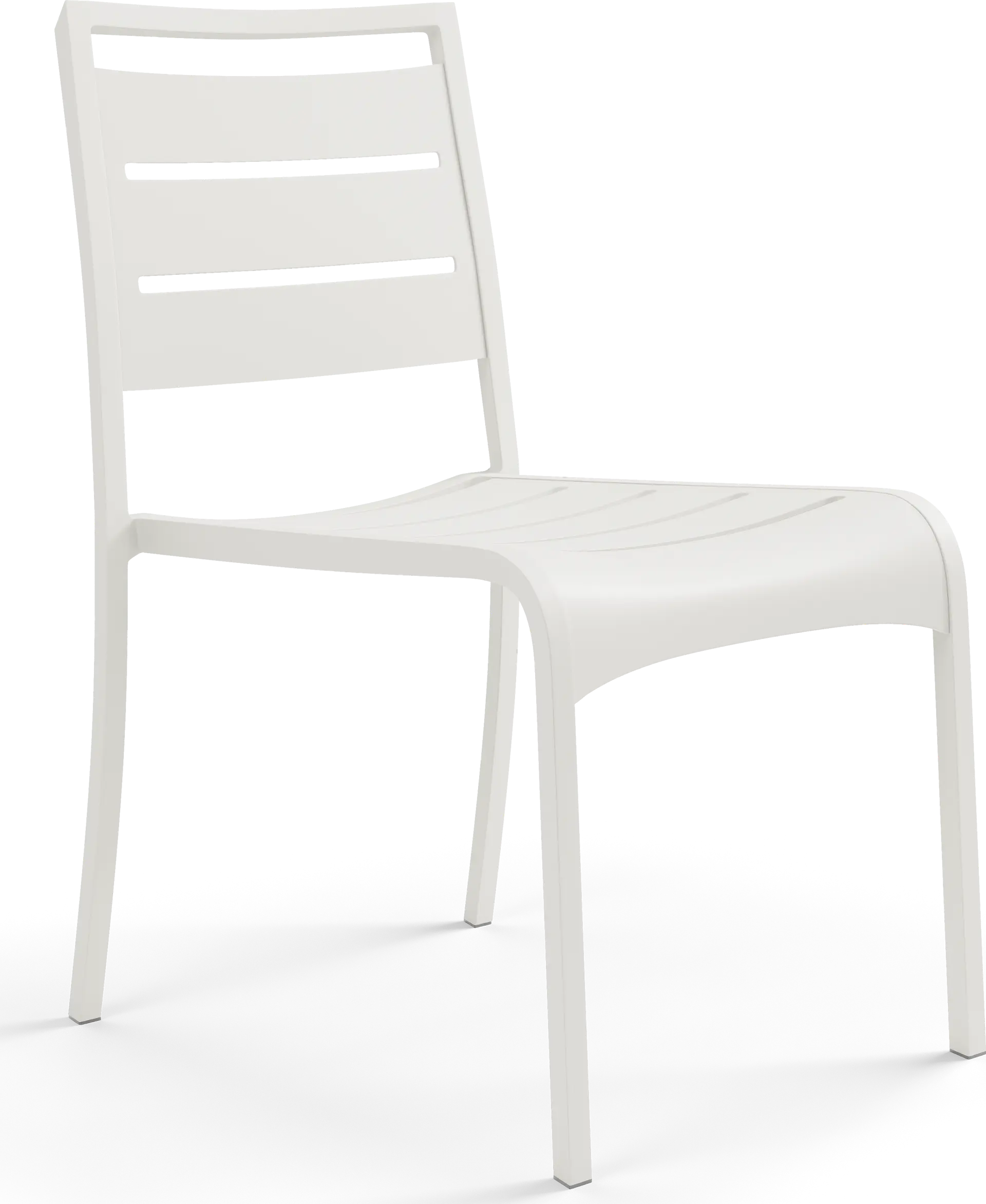 Park Walk White Outdoor Side Chair