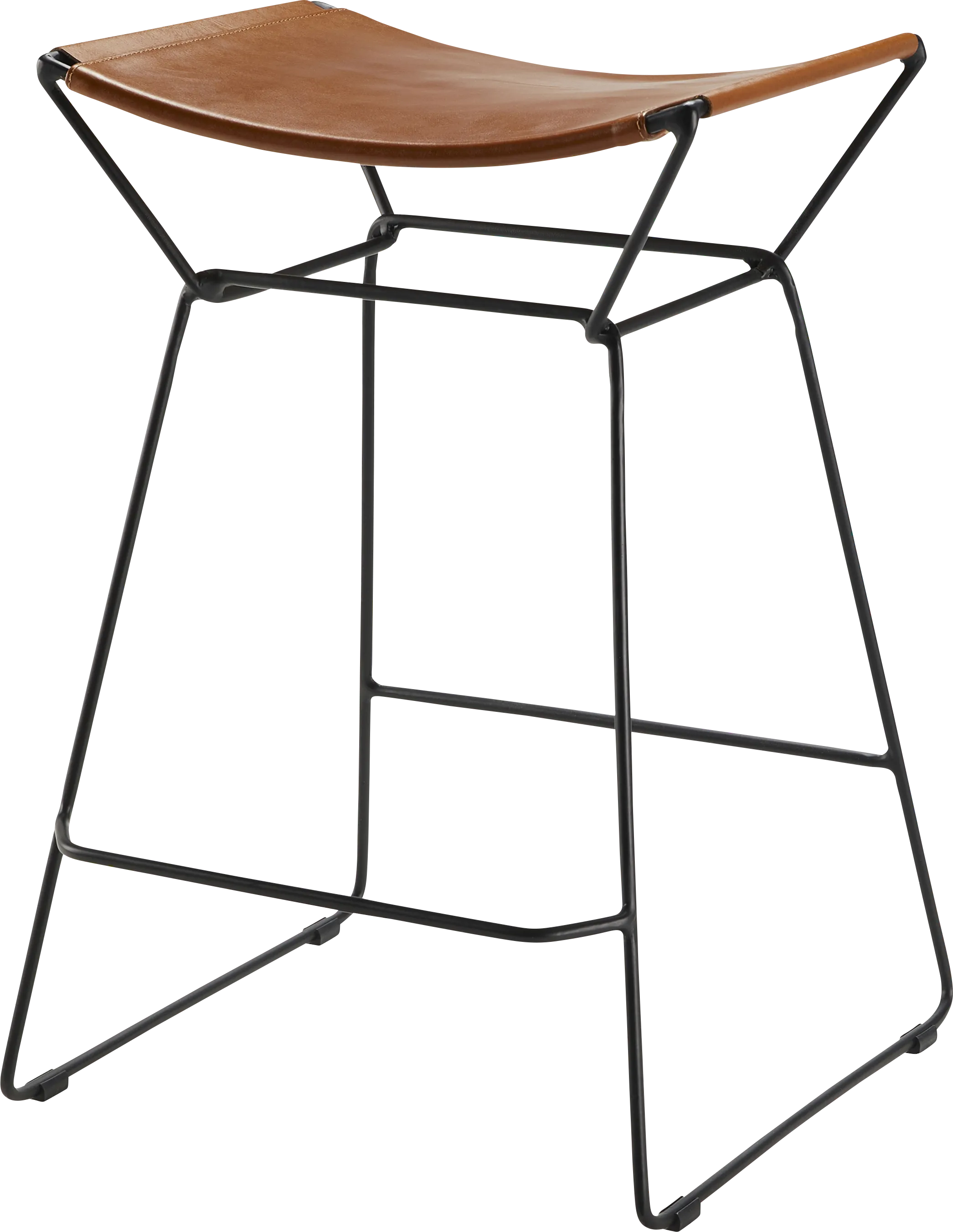 Basiyi Black/Brown Counter Height Stool