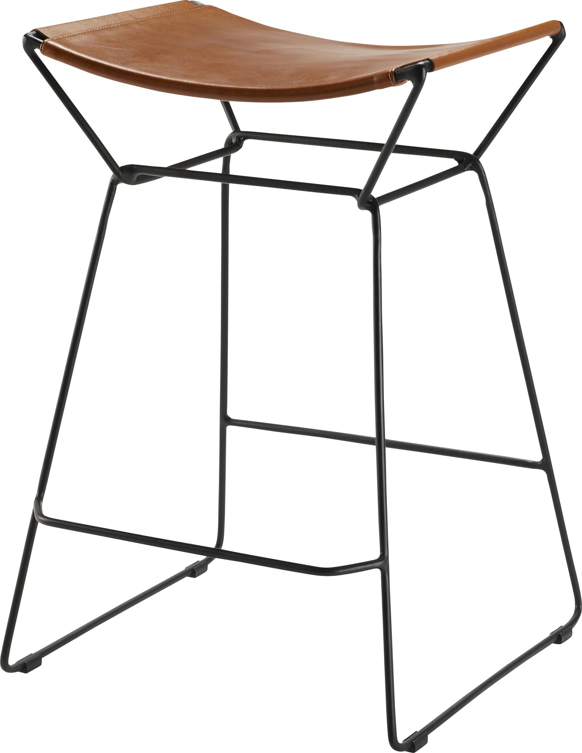 Basiyi Black/Brown Counter Height Stool - Image 1