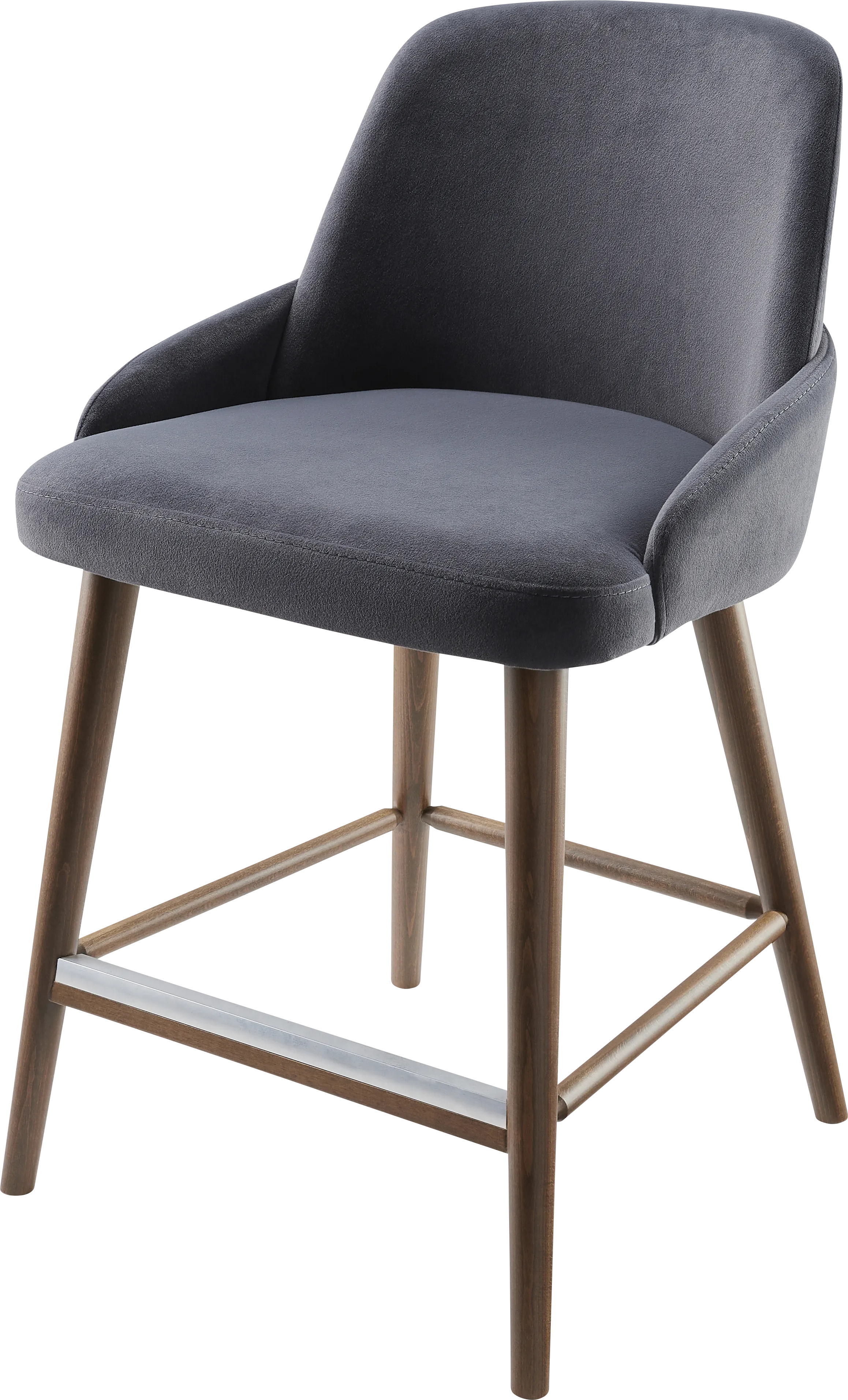Aisaki Black Counter Height Stool - Thumbnail - Image 1