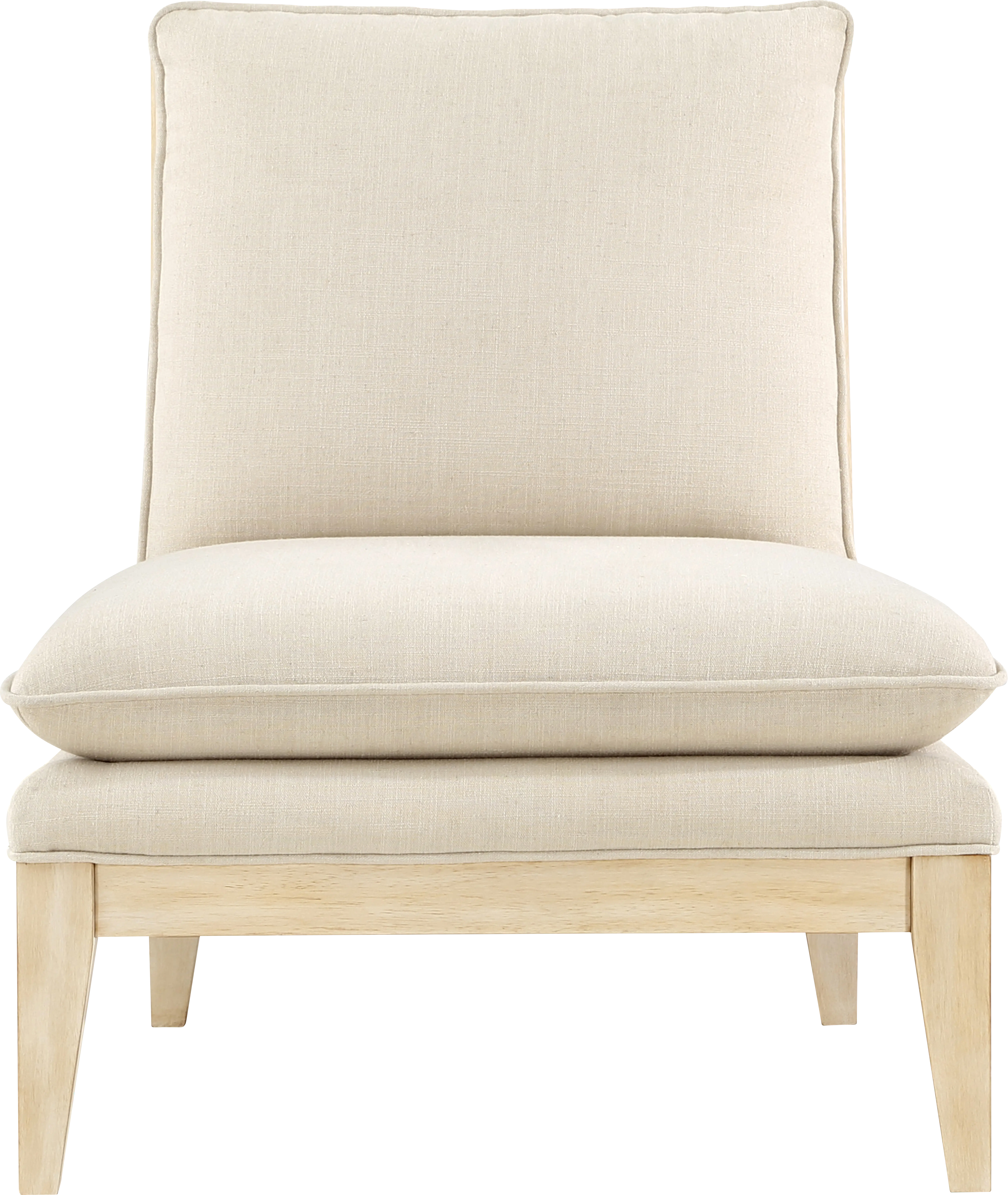Zahno Beige Accent Chair - Thumbnail - Image 1