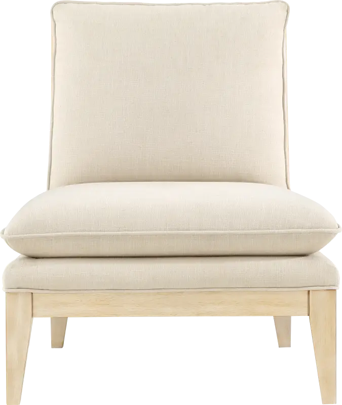 Zahno Beige Accent Chair