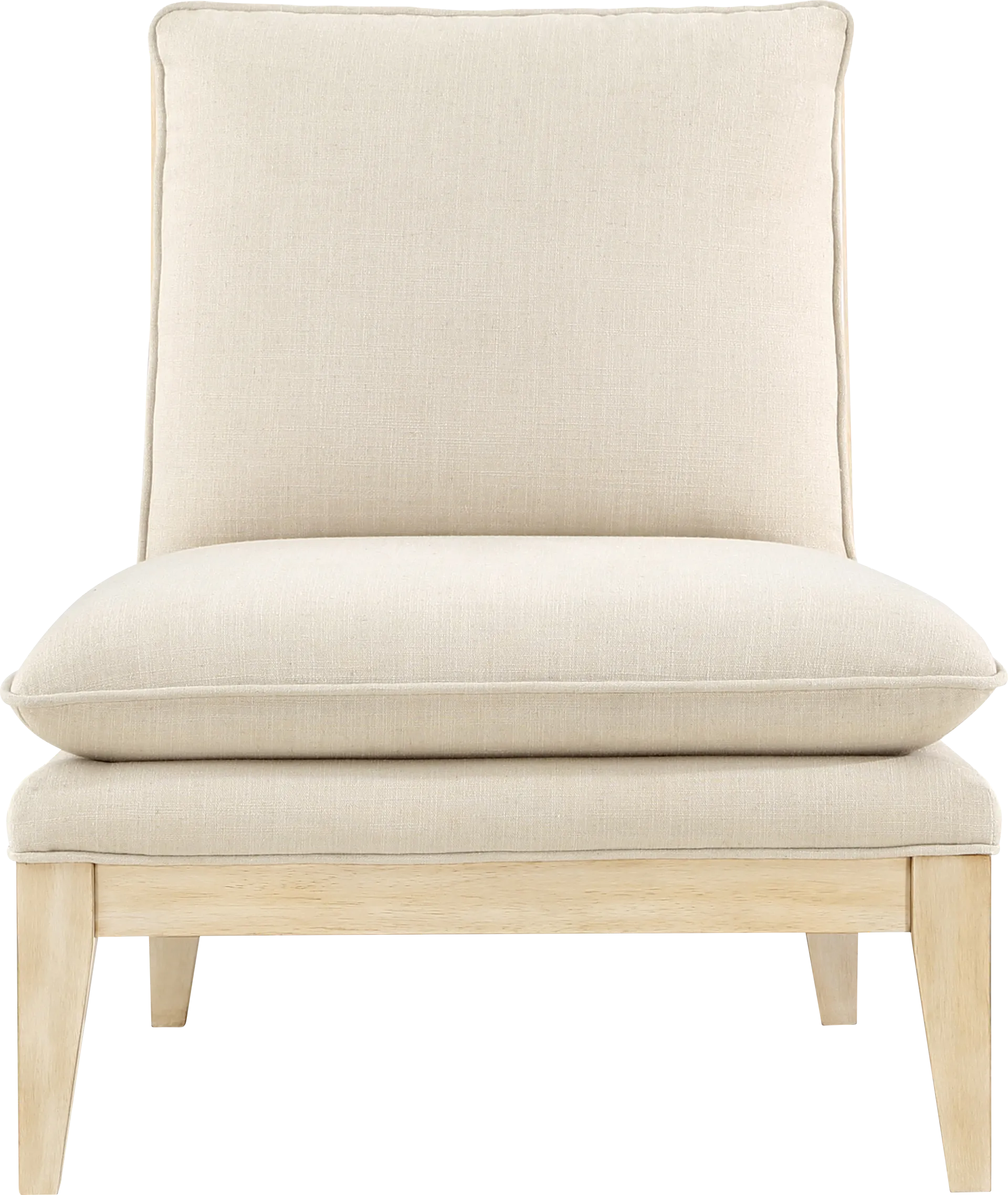 Zahno Beige Accent Chair - Image 1