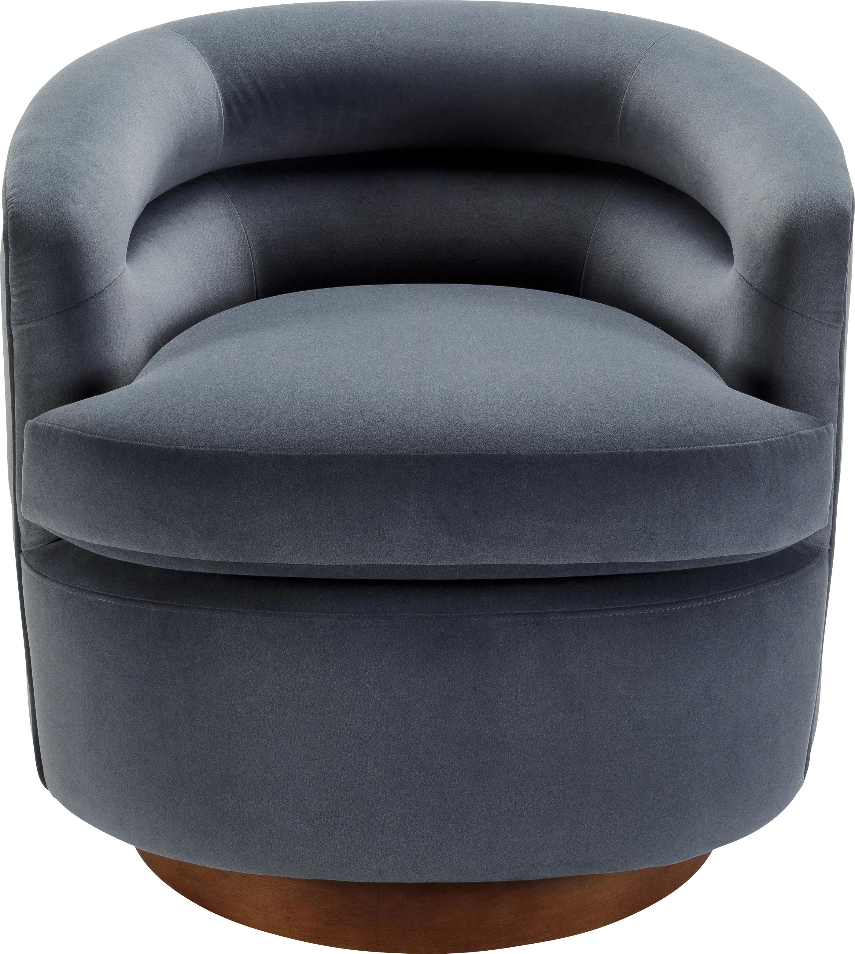 Elegoti Dark Gray Swivel Accent Chair - Thumbnail - Image 1