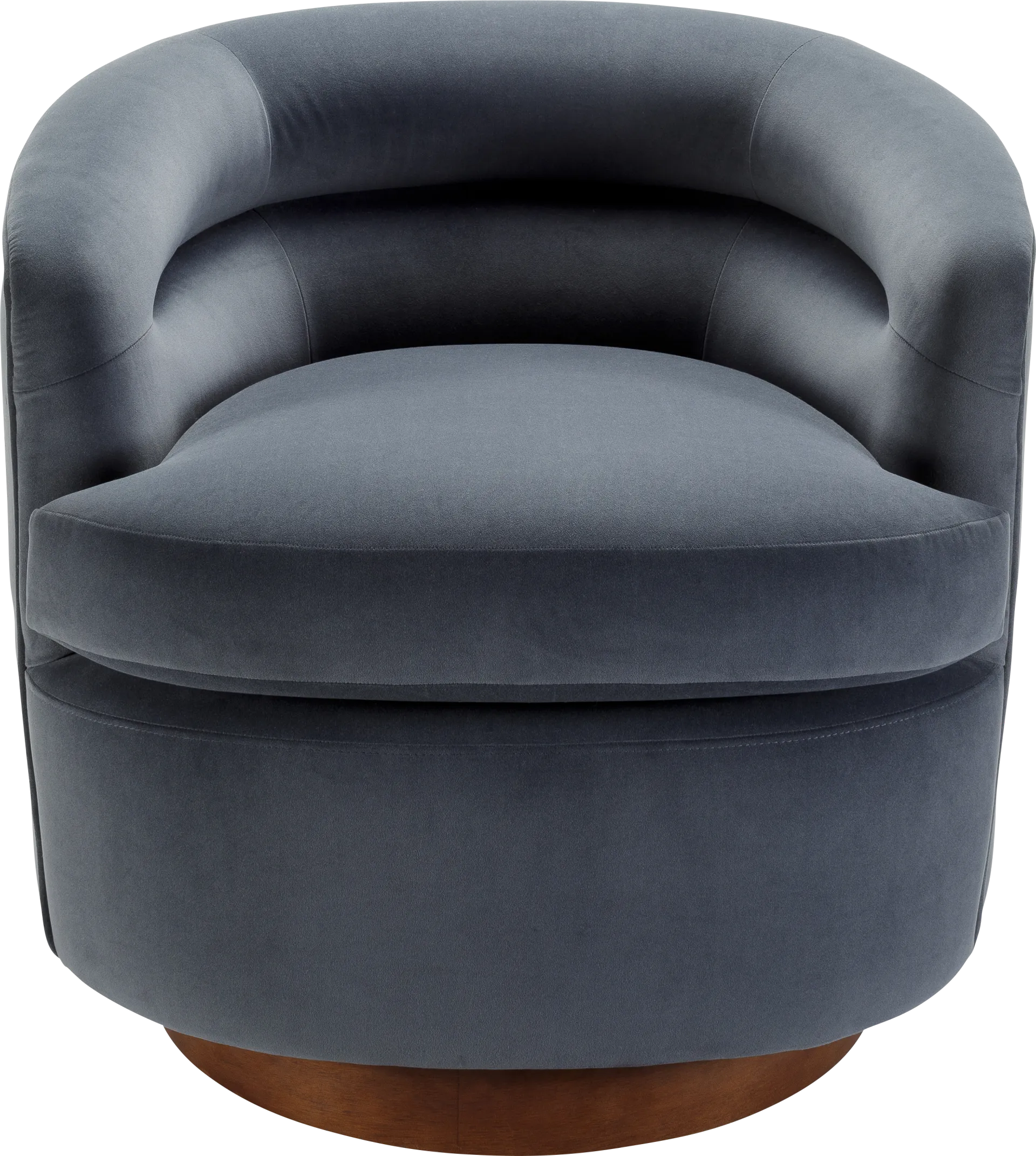 Elegoti Dark Gray Swivel Accent Chair - Image 1