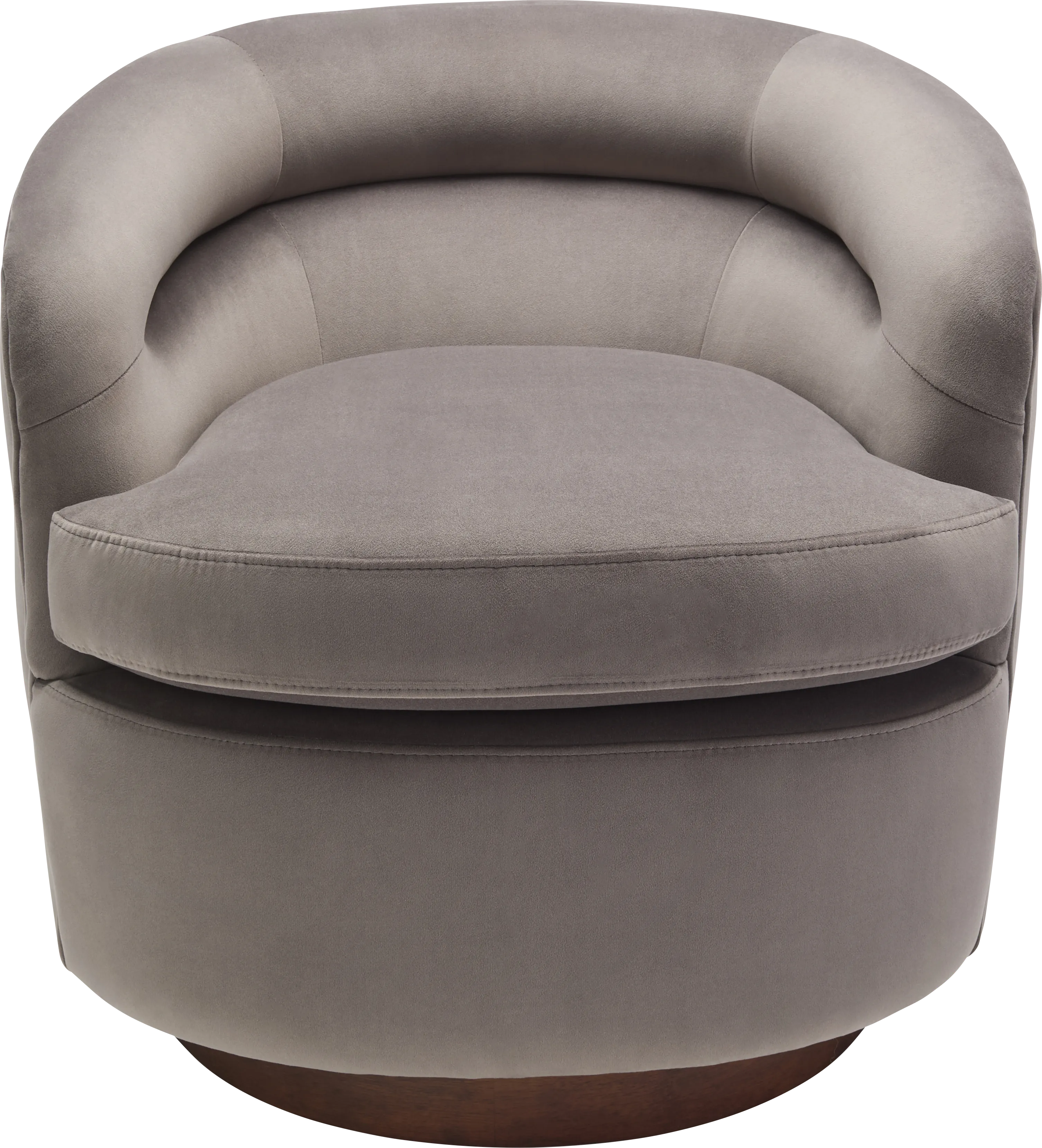 Elegoti Light Gray Swivel Accent Chair - Thumbnail - Image 1